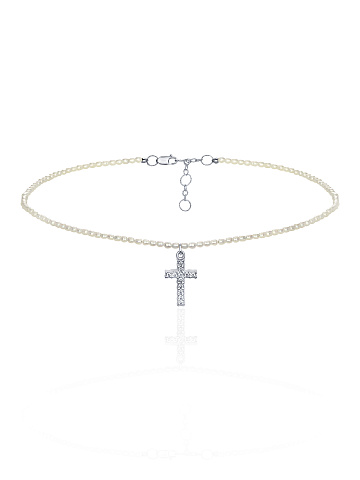 White Gold, Pearls & Diamonds Choker, 1