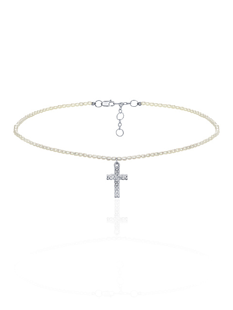 White Gold, Pearls & Diamonds Choker, 1