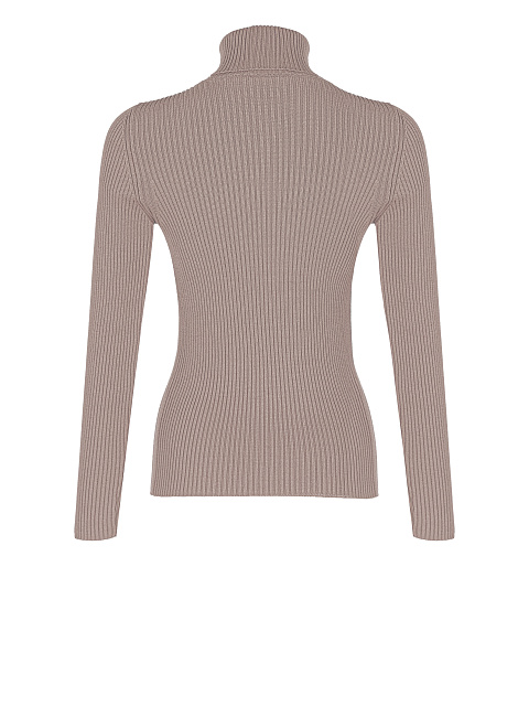 Light brown ribbed knit turtleneck, 3 Light brown ribbed knit turtleneck, 3