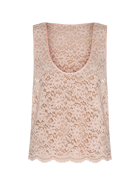 Peach lace top, 1