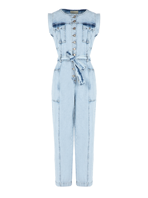 Light Blue Denim Jumpsuit, 1