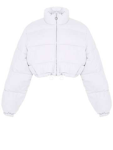 White cropped down jacket, 1