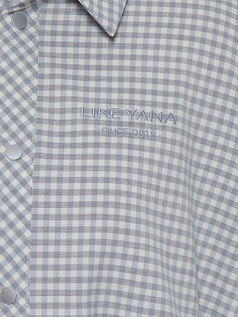 Grey Cotton Cropped Shirt, 4