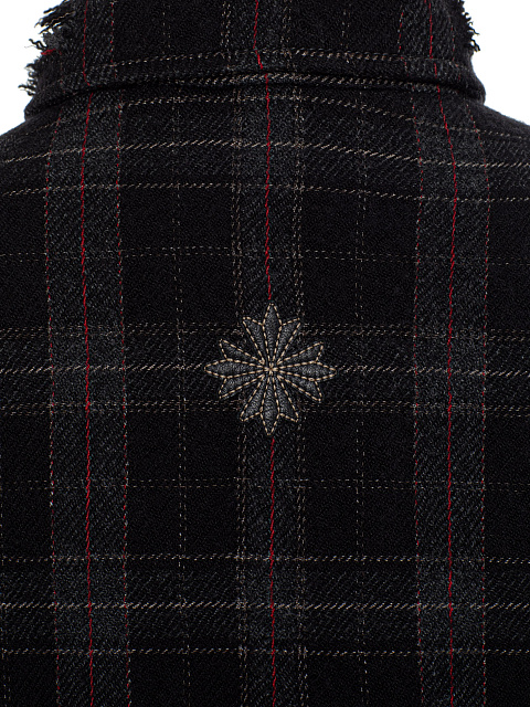 Oversized Black Checked Shirt, 4