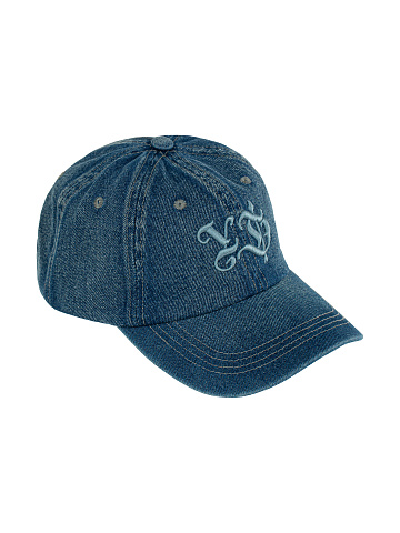 Blue & Light Blue YD Embroidered Denim Cap, 1