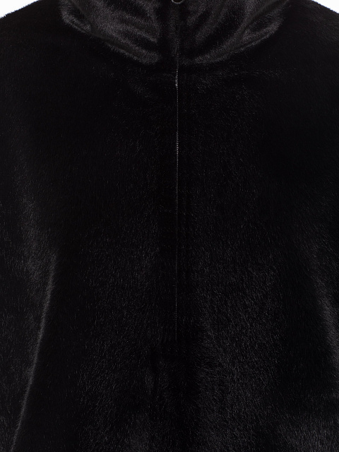 Black Eco-fur Sweatshirt, 3