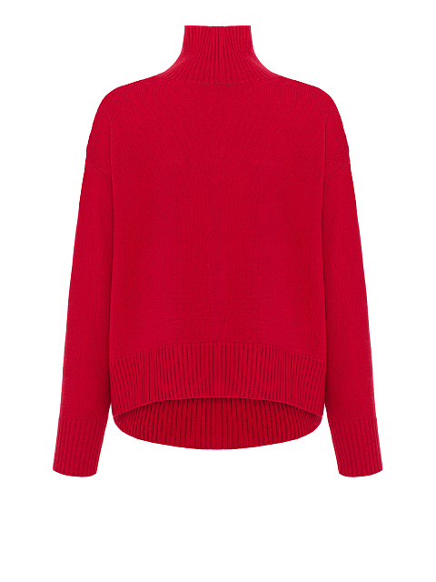 Red Royal Cashmere Turtleneck Sweater, 1
