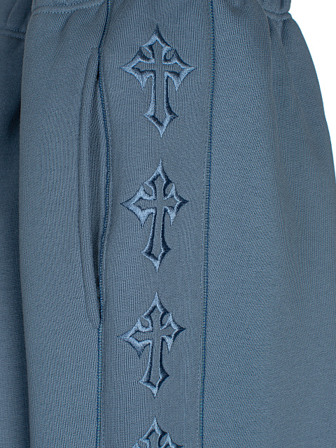 Blue Jersey Set With Cross Embroidery, 6 Blue Jersey Set With Cross Embroidery, 6