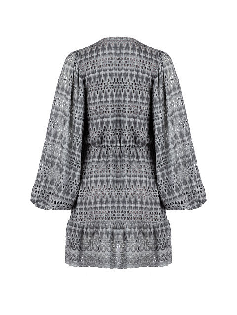 Grey Cotton Mini Dress, 2