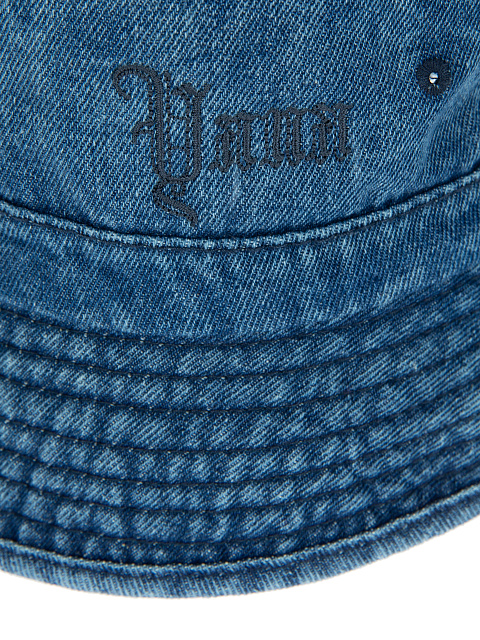 Blue Embroidered Bucket Hat, 3