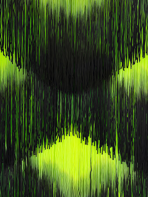 Yellow & Black Fringed Mini Dress, 3