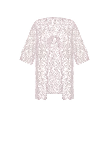 Light pink mohair children's cardigan, 1