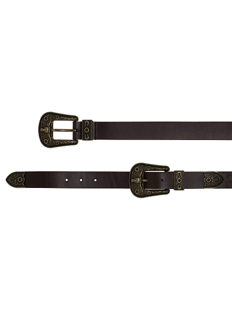 Brown leather belt, 2 Brown leather belt, 2