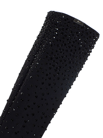 Black Gloves With Crystals, 2