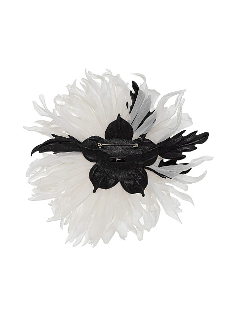 Milk-colored organza brooch, 2