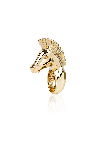 Yellow gold ring, 1