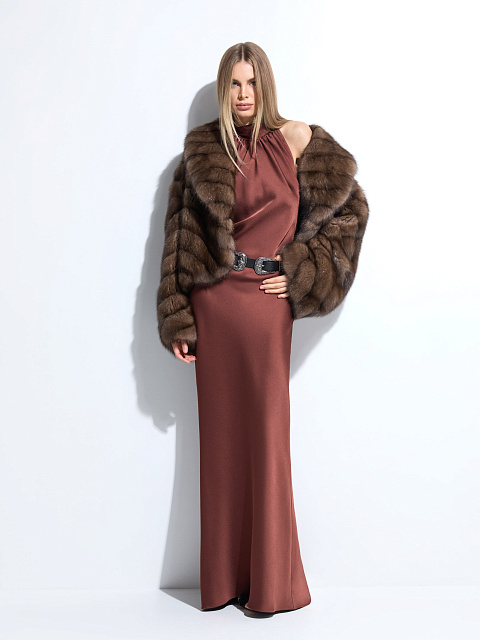 Brown maxi dress, 2