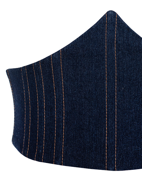 Dark blue denim corset, 3 Dark blue denim corset, 3