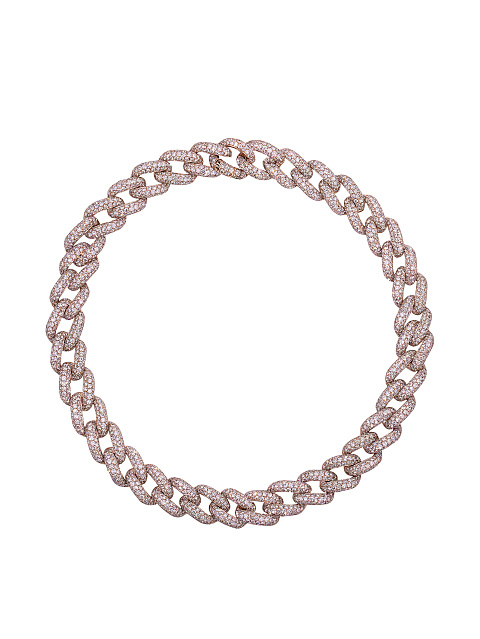 Rose Gold Diamond Tassel Necklace, 3