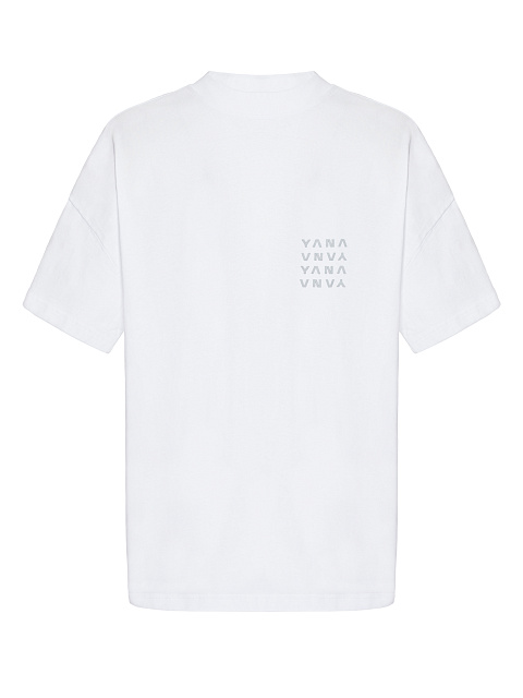 Men's White Printed Cotton T-shirt, 1 Men's White Printed Cotton T-shirt, 1