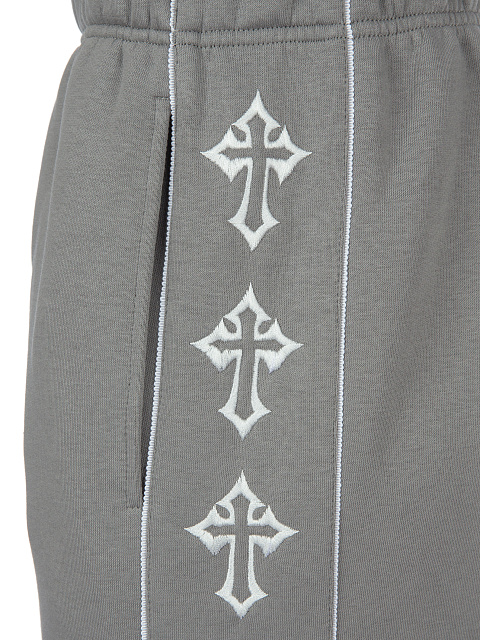 Grey Jersey Set With White Embroidery, 6