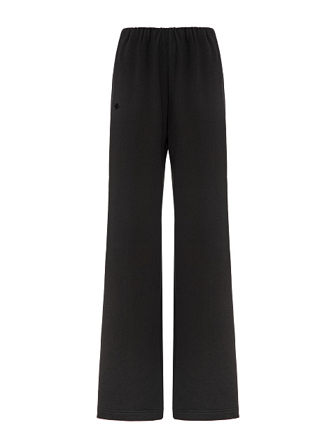 Black fleece sweatpants, 1