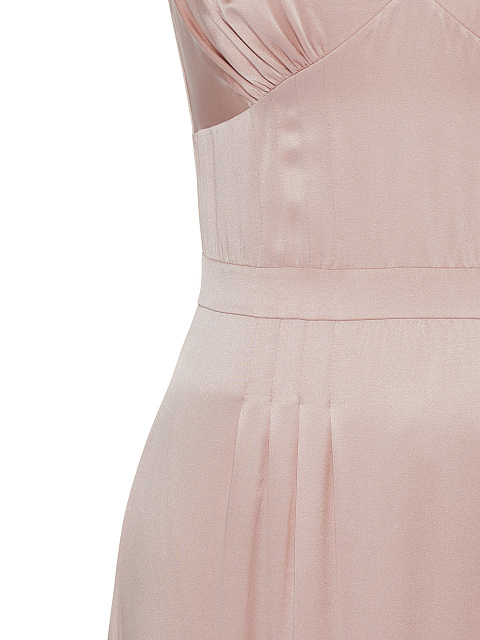 Light Pink Silk Maxi Dress, 3