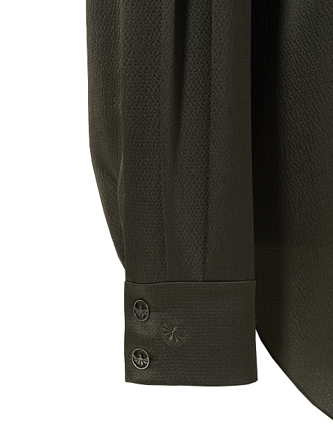 Dark Green Silk Shirt, 4