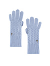 Голубые перчатки из кашемира