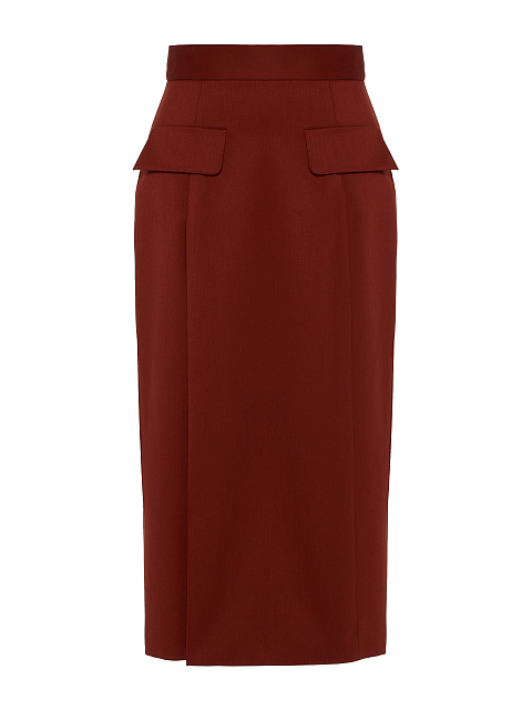 Bordeaux Wool Midi Skirt Suit, 3 Bordeaux Wool Midi Skirt Suit, 3
