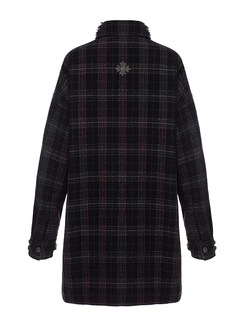 Oversized Black Checked Shirt, 2