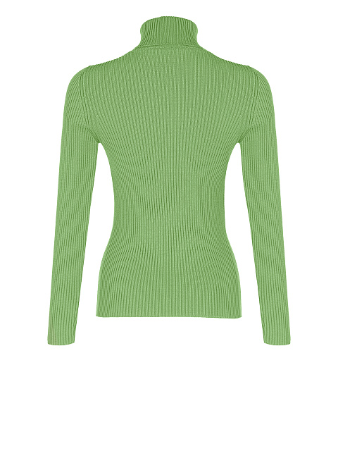 Green ribbed knit turtleneck, 2 Green ribbed knit turtleneck, 2