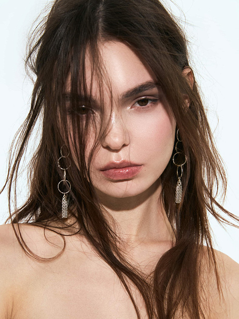 Silver Tassel Long Earings, 2