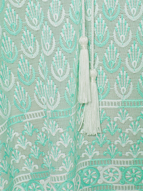 Light Green Children's Kimono With Ties, 3