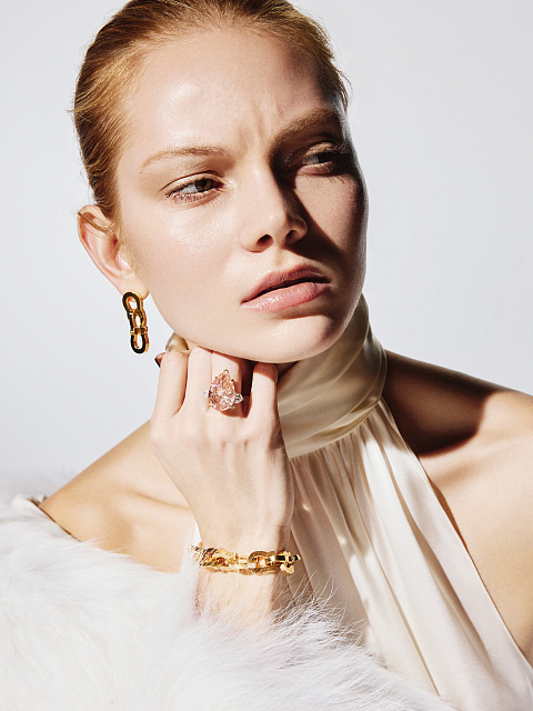 Chain bracelet made of yellow gold, 3