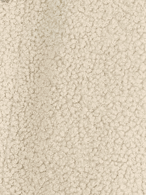 Dark Brown Checked Ivory Faux Fur Lined Shirt, 4