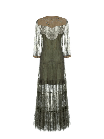 Green Lace Midi Dress, 2