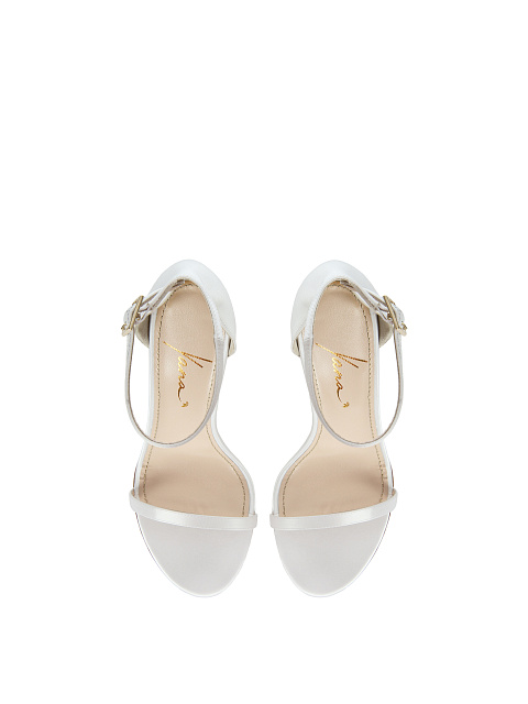White Satin Sandals, 4