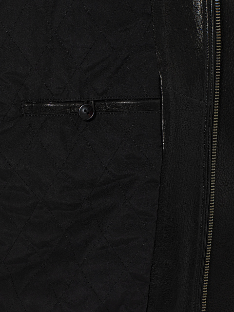 Black leather jacket with collar, 5