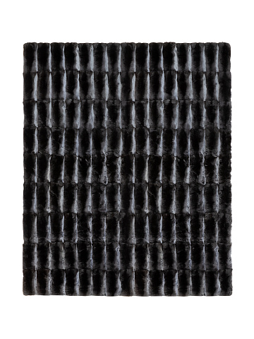 Black And Grey Chinchilla Fur Wrap, 1