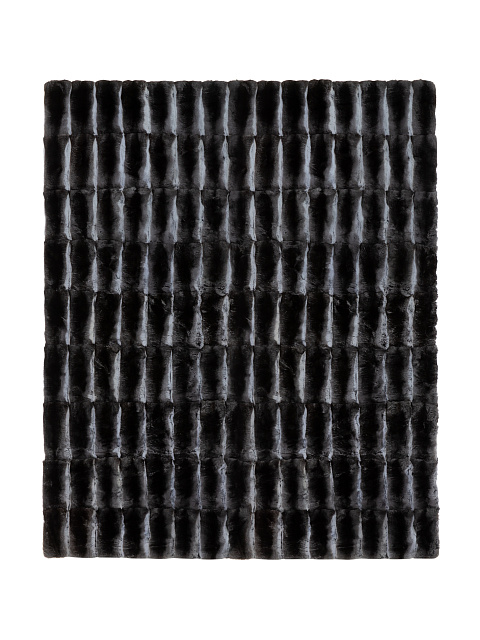 Black And Grey Chinchilla Fur Wrap, 1