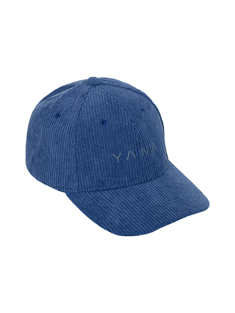Blue corduroy cap with Yana embroidery, 1 Blue corduroy cap with Yana embroidery, 1