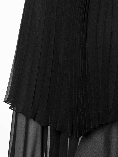 Black chiffon blouse, 5 Black chiffon blouse, 5