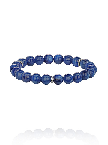 Bracelet with kyanite beads and Sky topazes, 1