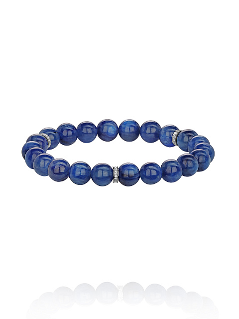 Bracelet with kyanite beads and Sky topazes, 1