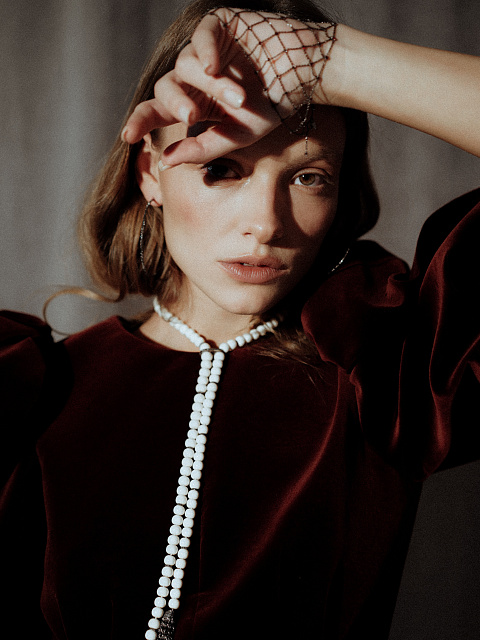 Black Gold Garnet Slave Bracelet, 4