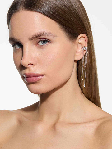 White gold ear cuff with diamonds, 2