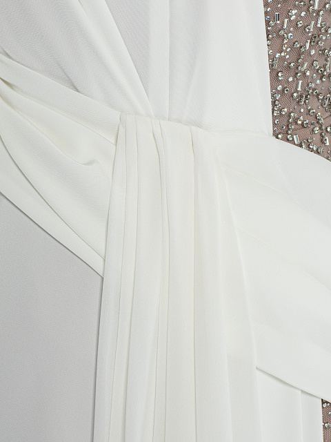 White maxi dress with crystals, 4