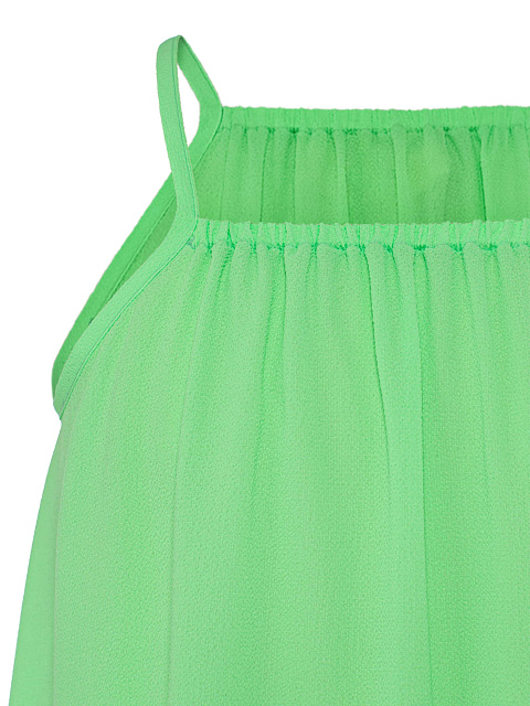 Green chiffon dress for children, 3