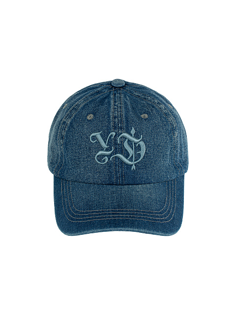 Blue & Light Blue YD Embroidered Denim Cap, 2 Blue & Light Blue YD Embroidered Denim Cap, 2